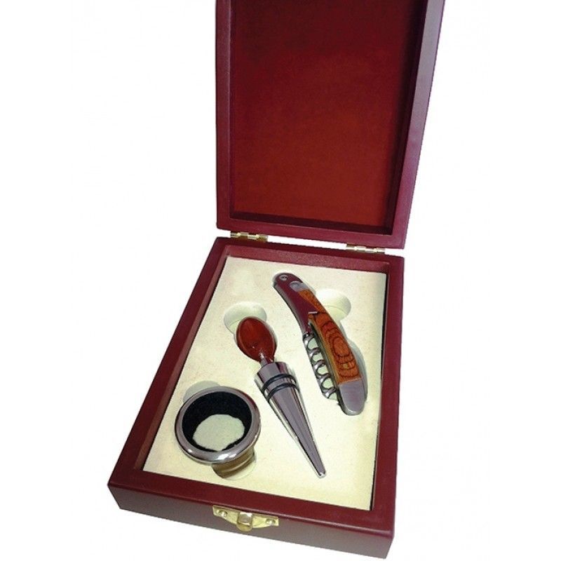 Deluxe Wine Opener Set W/Wooden Gift Box