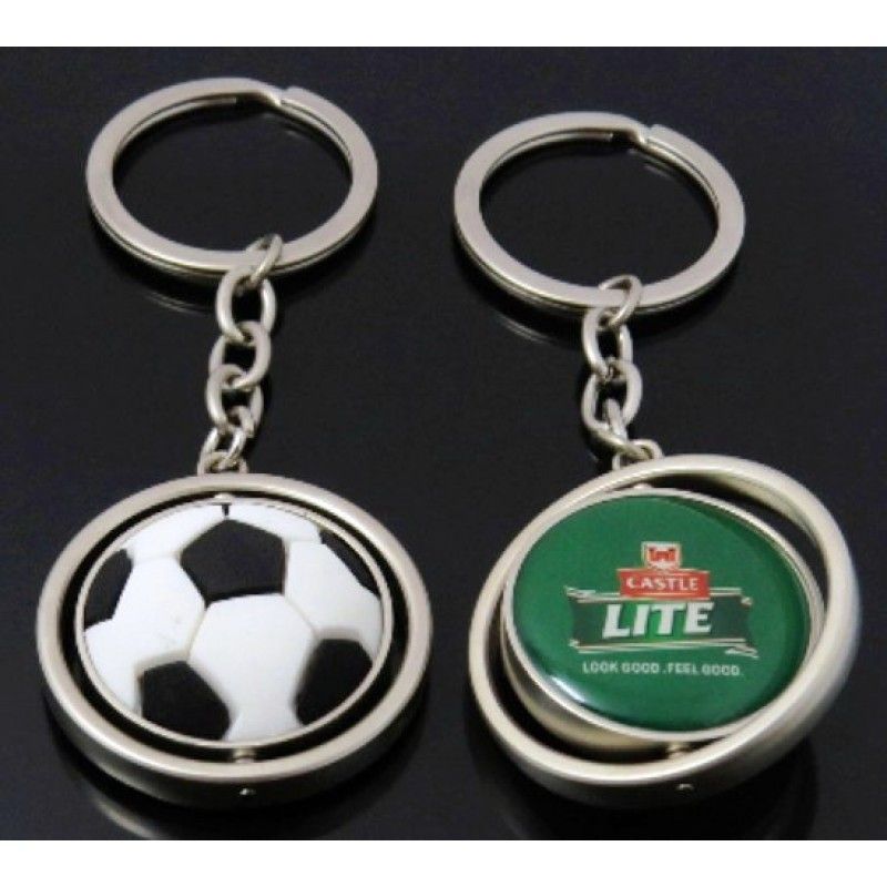 Zinc Alloy Soccer ball Keyrings