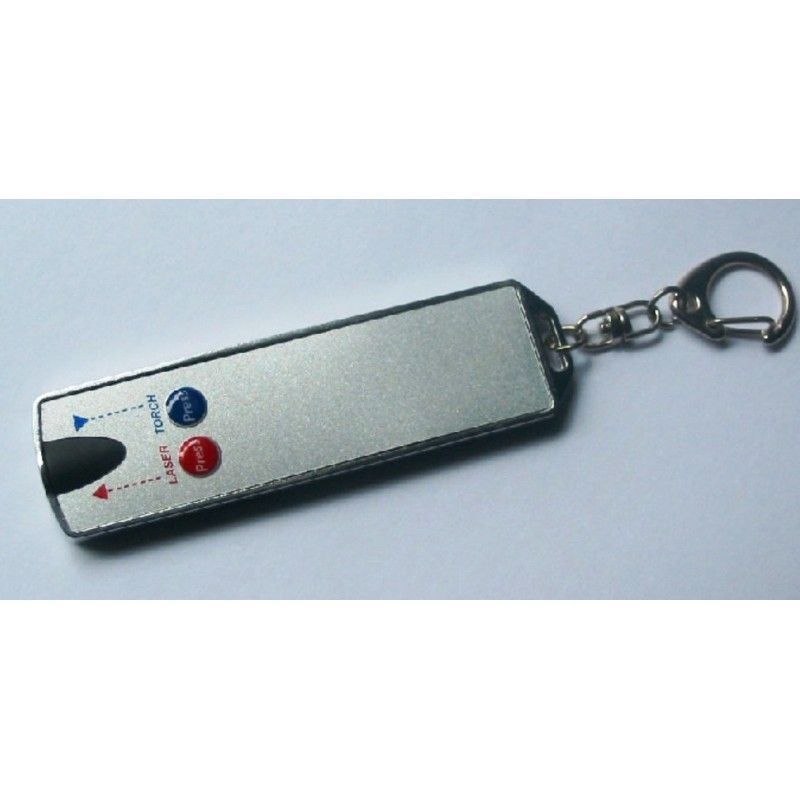 2 IN 1 Laser & LED Flashlight Keyrings