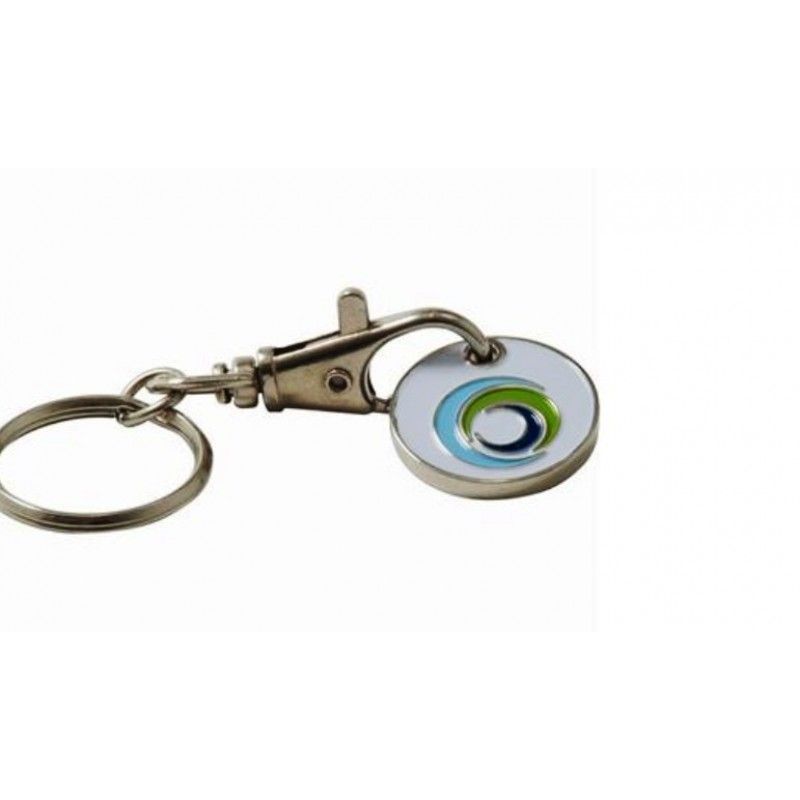 Promotional Trolley Coin Keyring