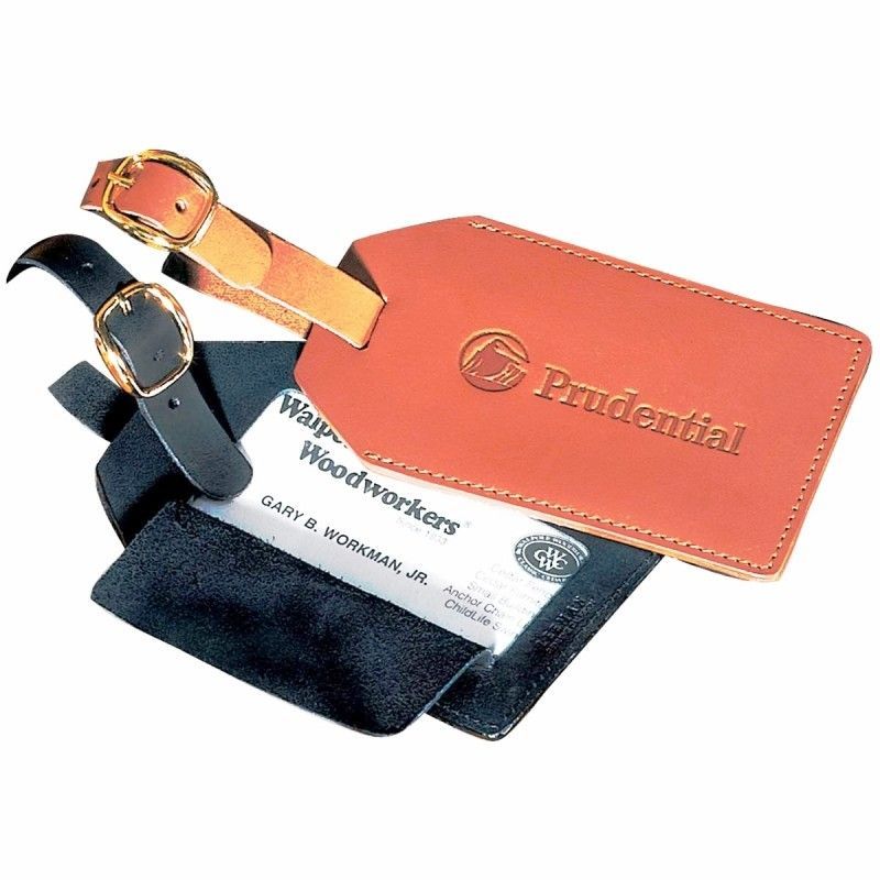 Grand Central Leather Luggage Tag