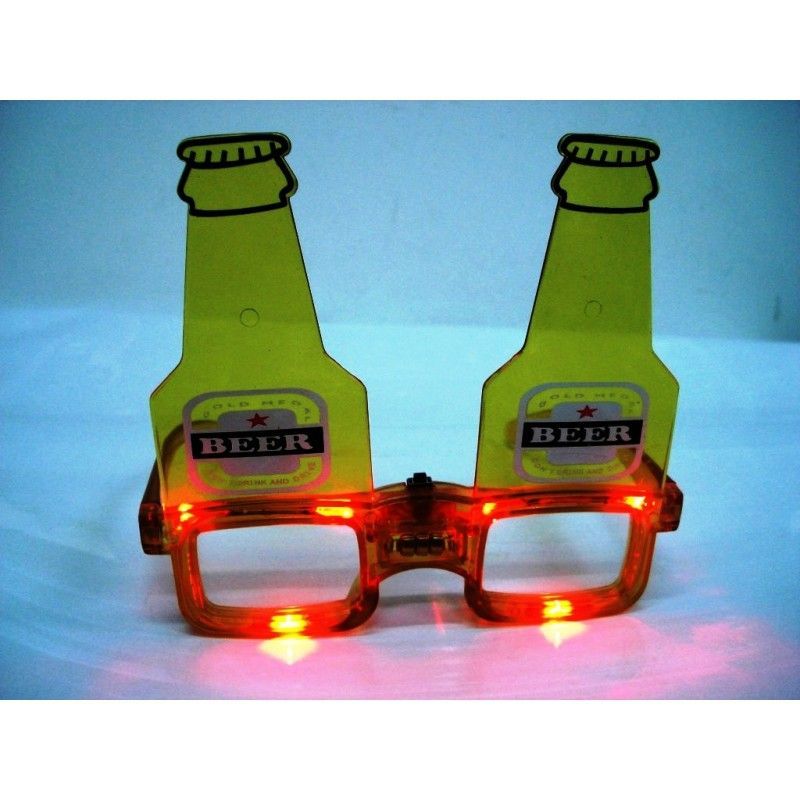 Bottle Beer LED Flashing Spectacles