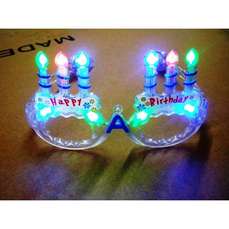 Birthday Party Light Up Fanny Eye Glasses