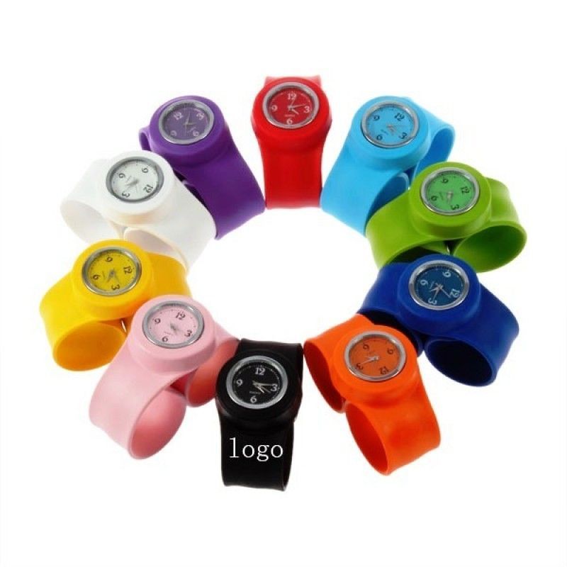 Silicone Slap Bracelet Watch