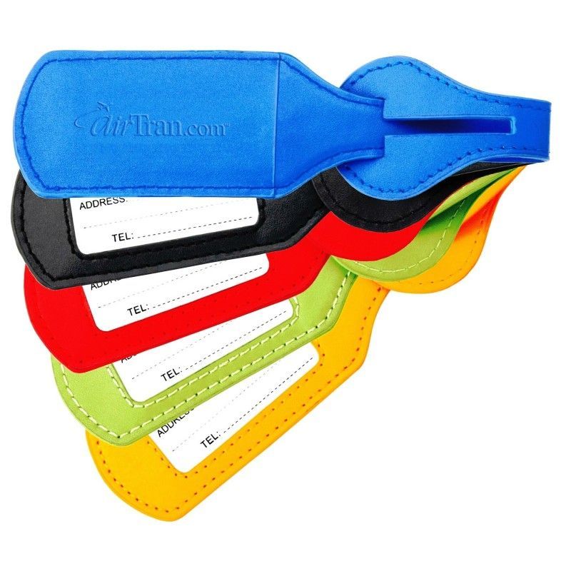 Colorplay Leather Luggage Tag