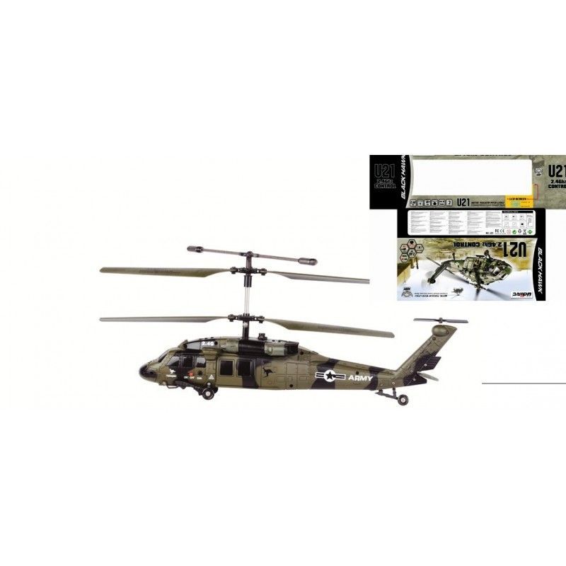 black hawk 2.4G RC helicopter with gyro military helicopters