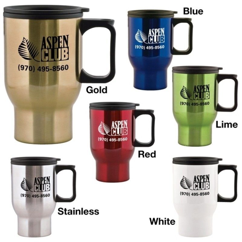 15 Oz. Aspen Stainless Steel Travel Mug