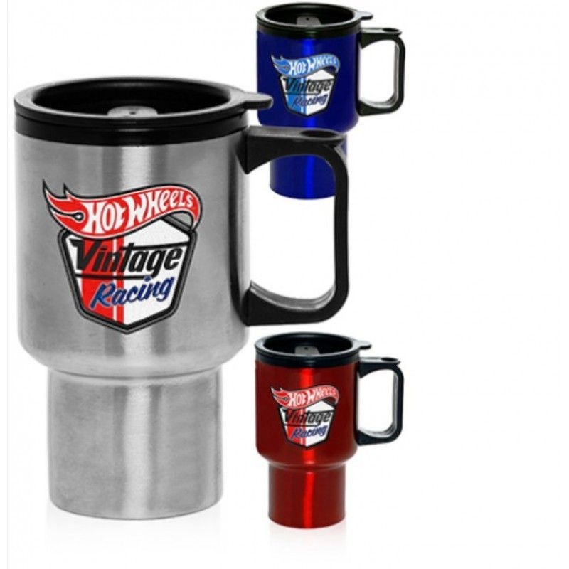 14 Oz. Double Wall Promotional Stainless Steel Travel Mugs