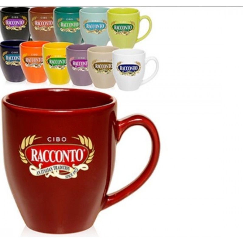 16 Oz. Bistro Glossy Customizable Coffee Mugs