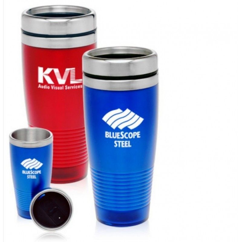 Plastic Custom Printed Travel Mugs