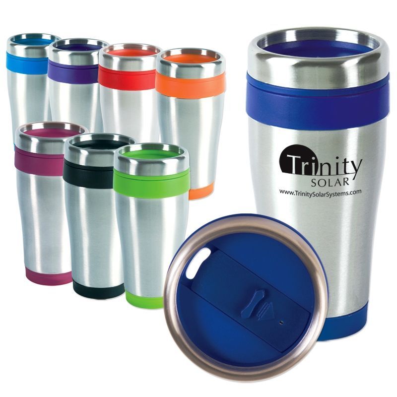 16 Oz. Blue Monday Travel Tumbler