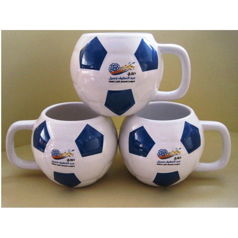 Promotional Ceramic Soccer Ball Mug