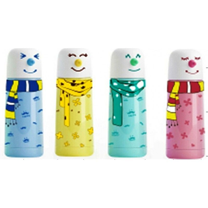 Snowman stainless steel thermos