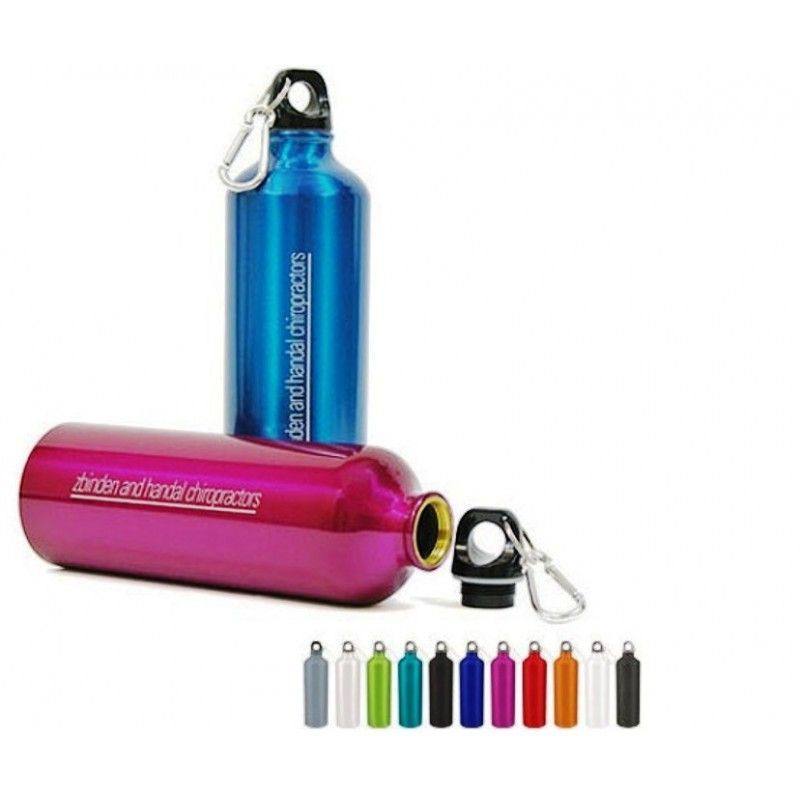 Aluminum Sport Bottle with Carabiner, 24oz., BPA Free