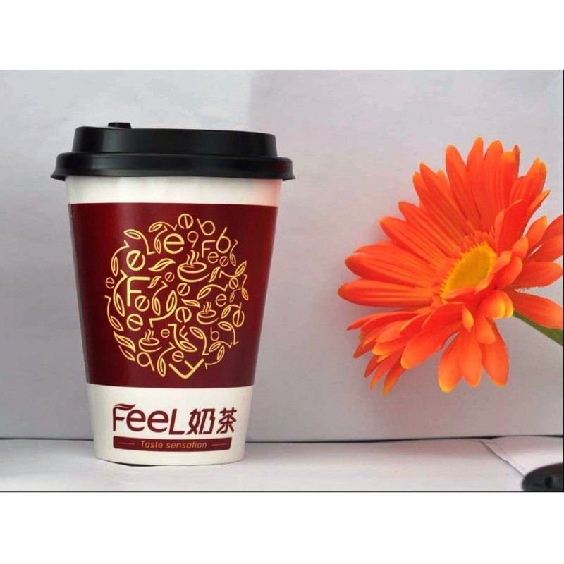 Paper Coffee Cup-400ML wit Cap/ Paper Mugs