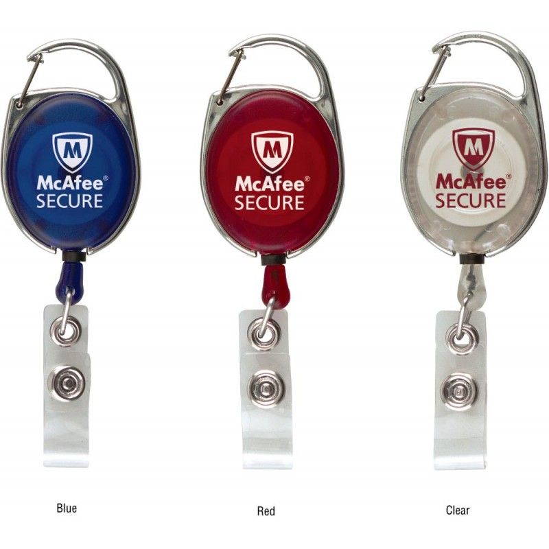 Promotional Ultimate Retractable Badge Holder With Carabiner