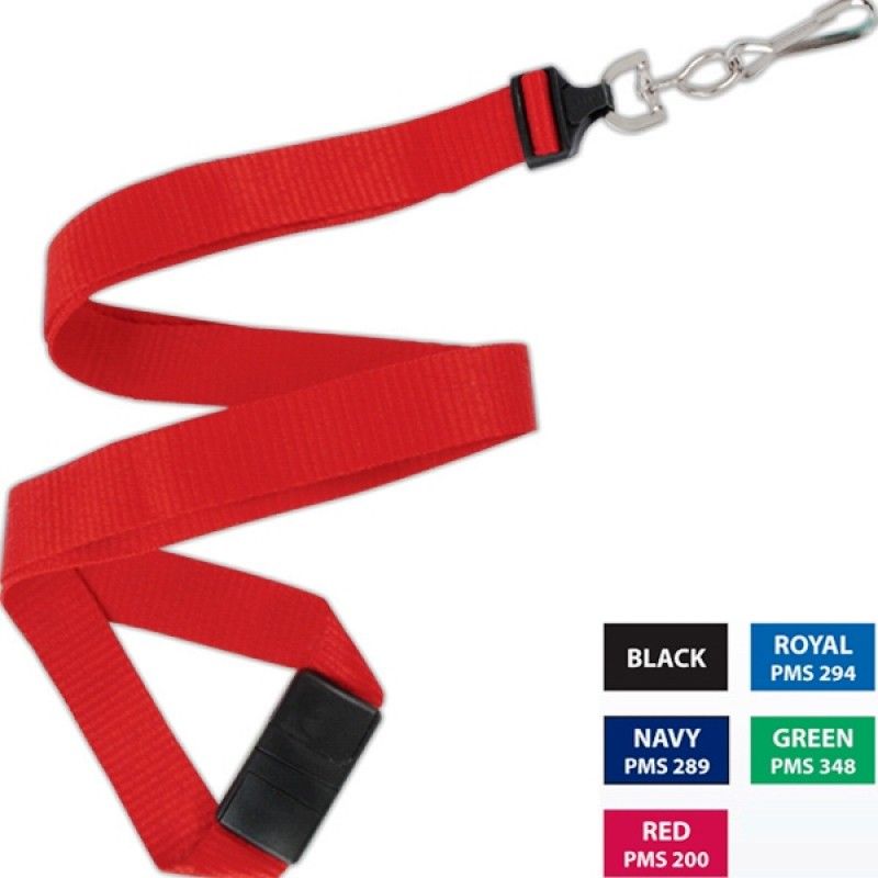 Promotional Flat Polyester Lanyard W/ Safety Break-away - 5/8"