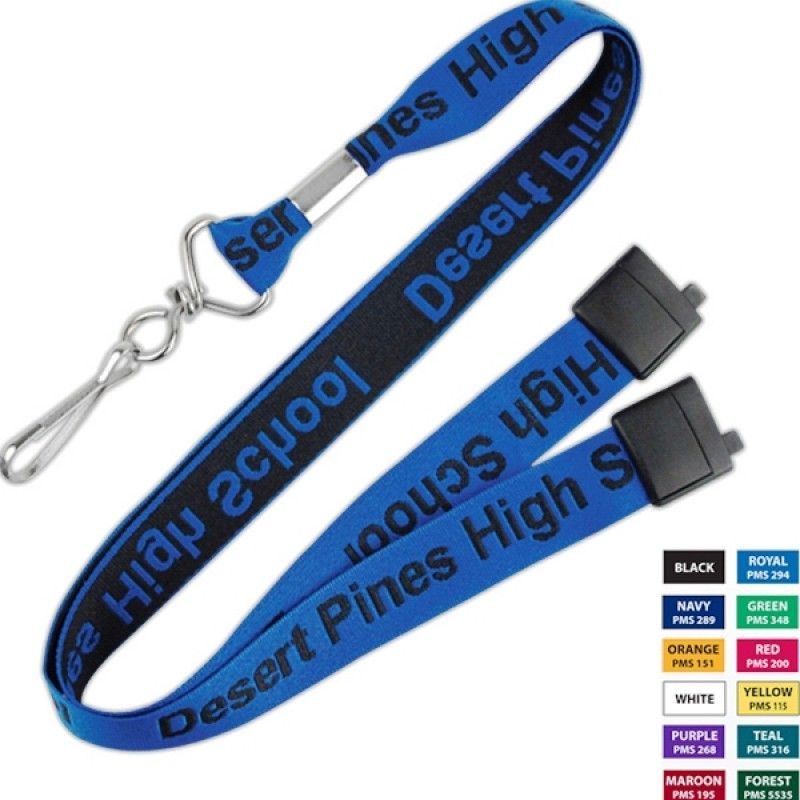 Promotional Woven Polyester Lanyard - 5/8"