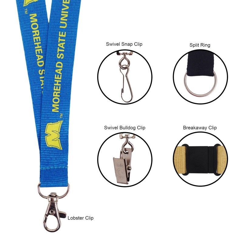 Promotional 3/4" Polyester Lanyard With Lobster Clip