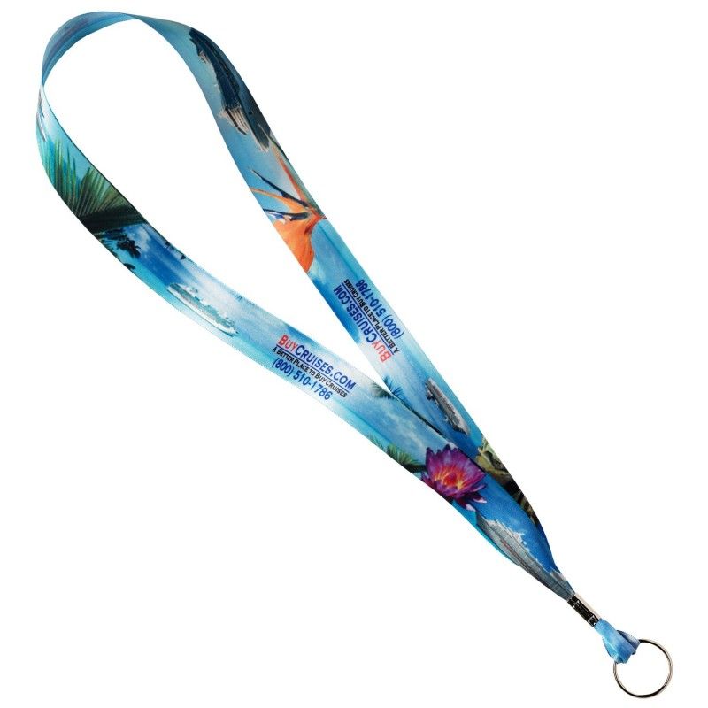 Promotional Full Color Satin Ribbon Lanyards