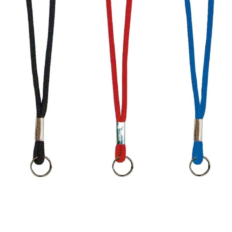 Promotional Black Sport Cord Lanyard