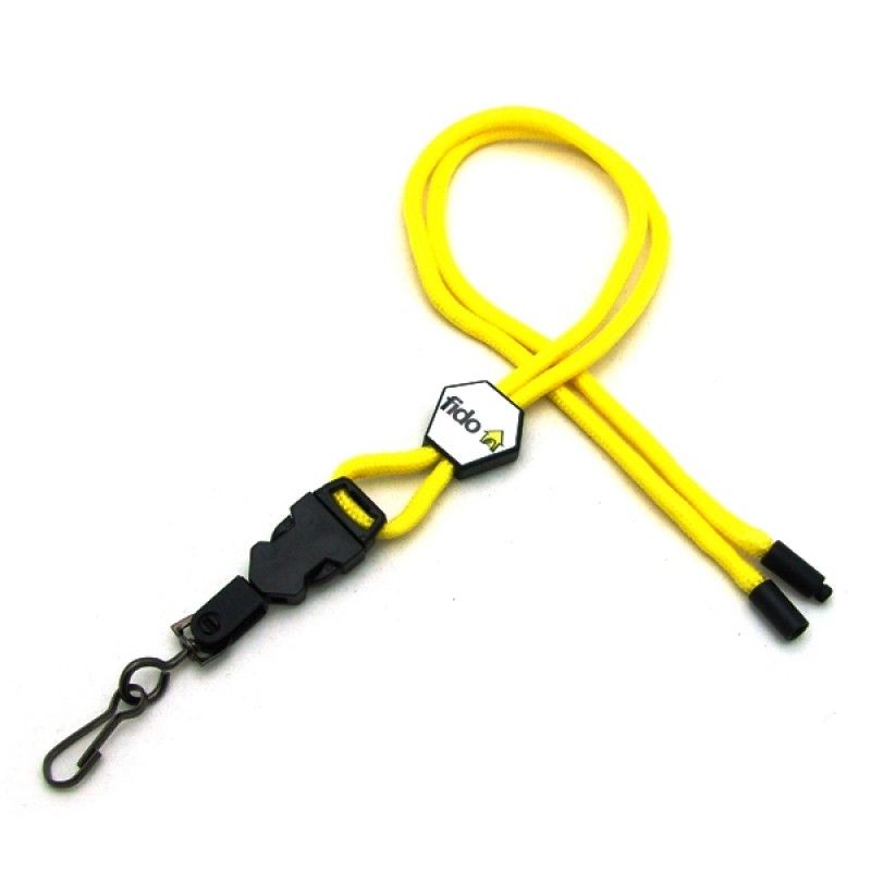 Promotional Extreme Qr Cord Lanyard W/ Epoxy Dome