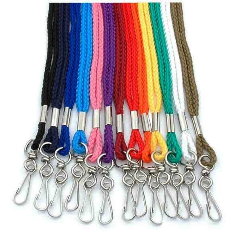 Promotional Blank 1/4" Rope Cord Lanyard W/Hook