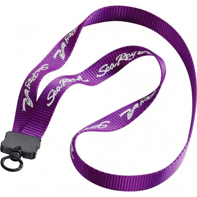 Promotional 3/4" Smooth Nylon Lanyard W/ Plastic Clamshell And O-ring