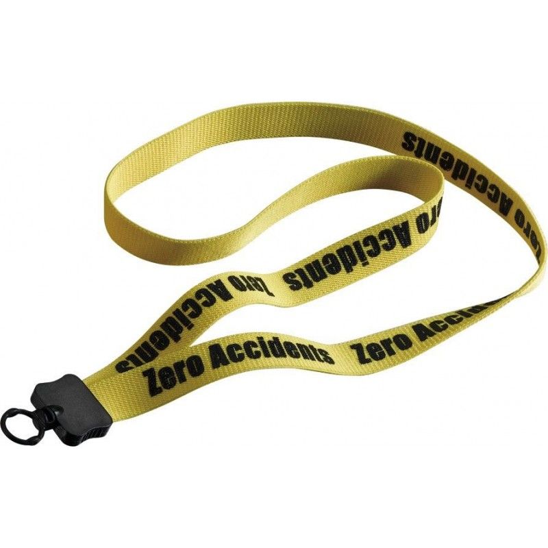 Promotional 3/4" Stretchy Elastic Lanyard W/Plastic Clamshell & O-ring