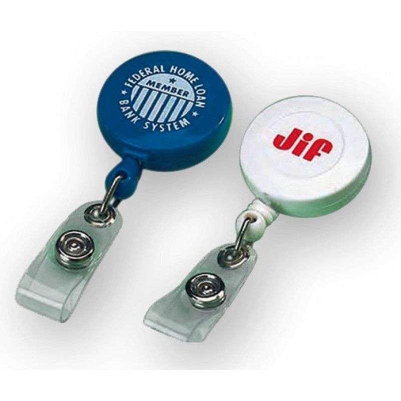 Promotional Round Retractable Badge Holder