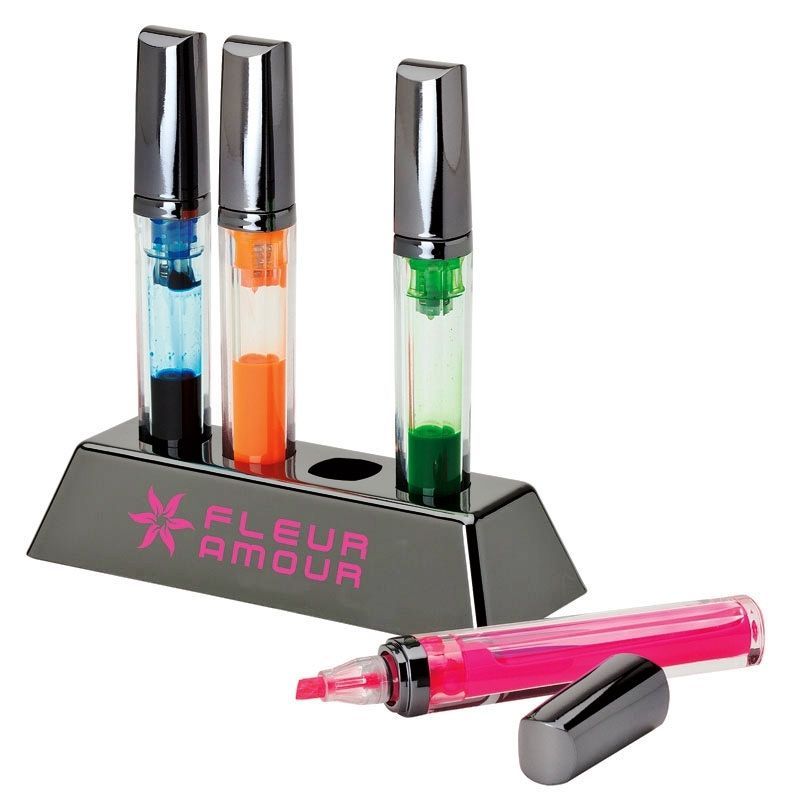 Promotional 4 Piece Desktop Highlighter Set