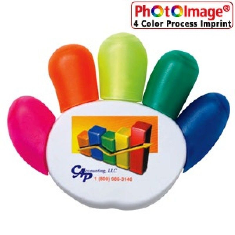 Promotional High 5 Highlighter (4 Color Process)