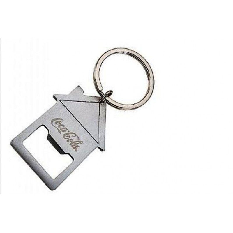 Promotional House Shaped Bottle Opener with Key Ring