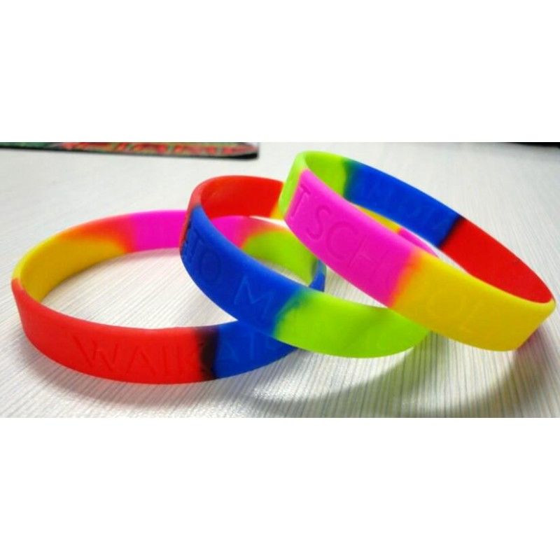 Promotional Colors Debossed Silicon Bracelet