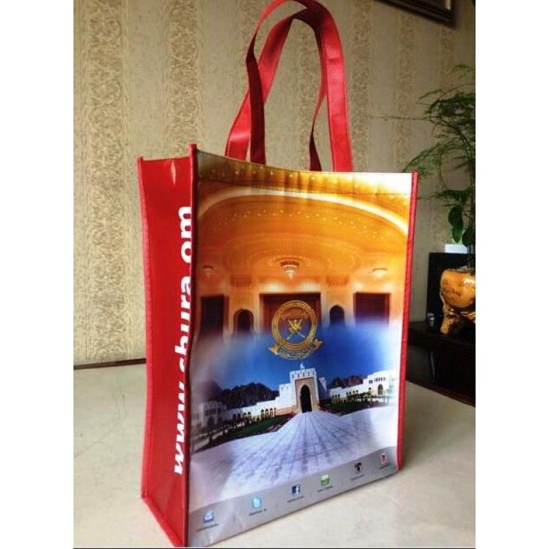 Promotional China Adveritising Laminated Non woven Tote bag