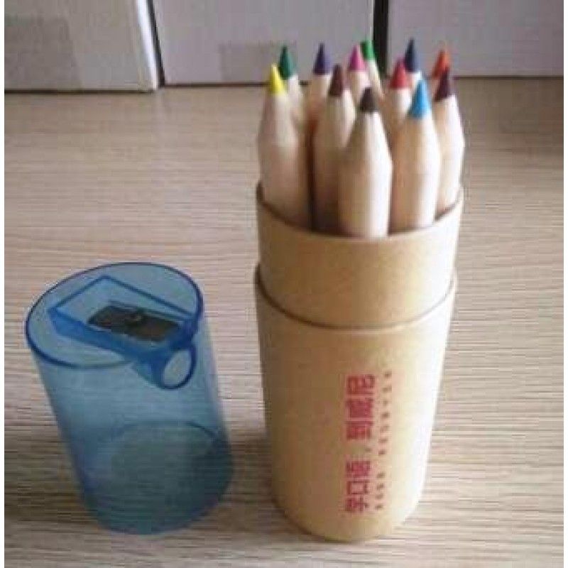 Promotional 12 color wooden pencil sets