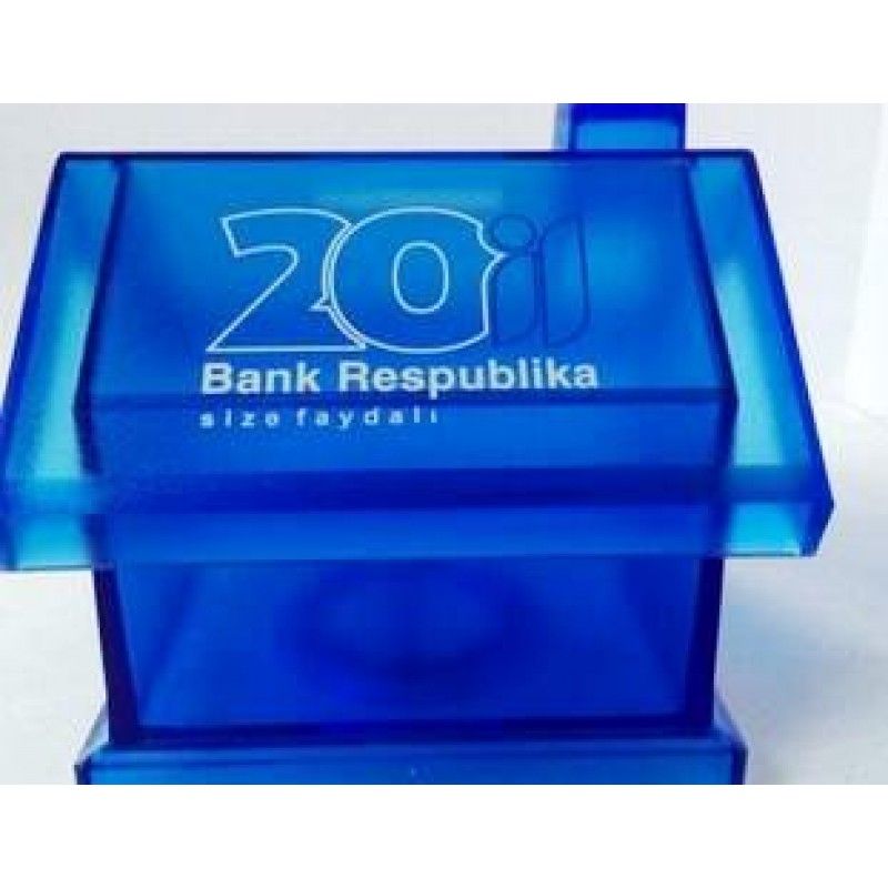 Promotional Clear Plastic Coin Bank