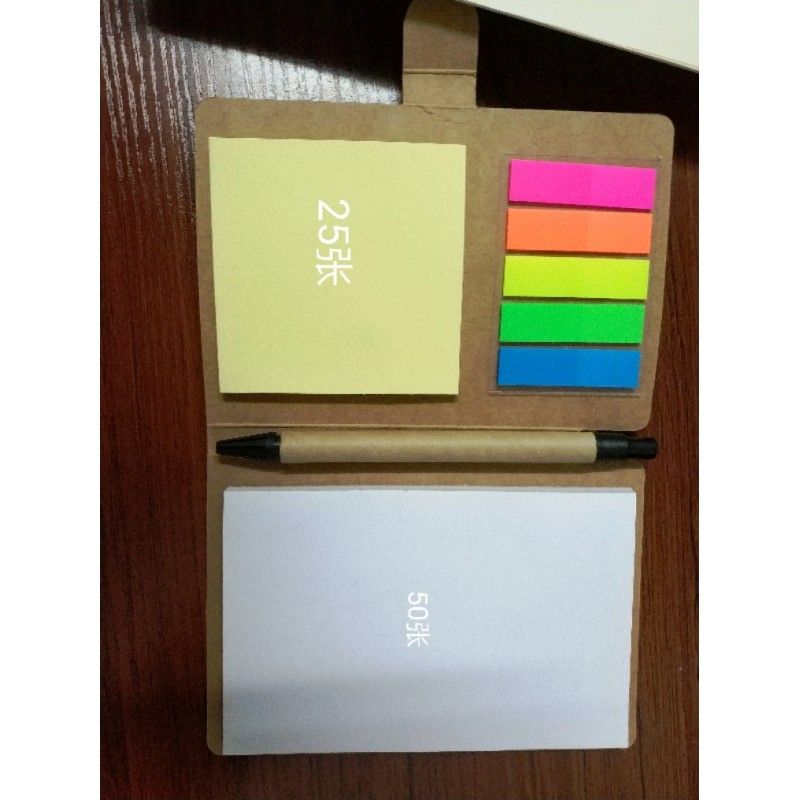 Promotional Sticky Note book with pen