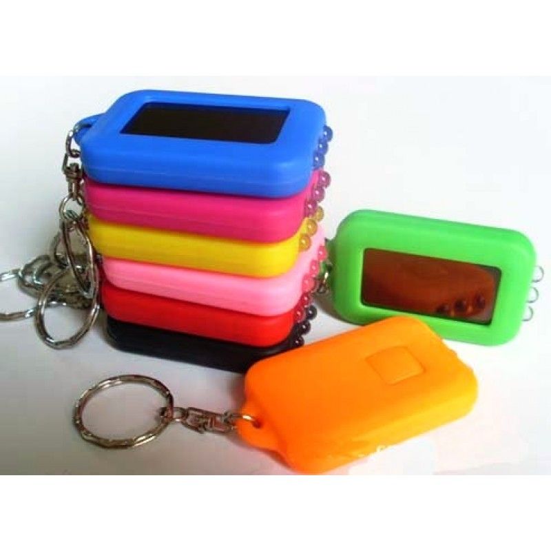 Promotional 3 LED Solar Flashlight Keychain