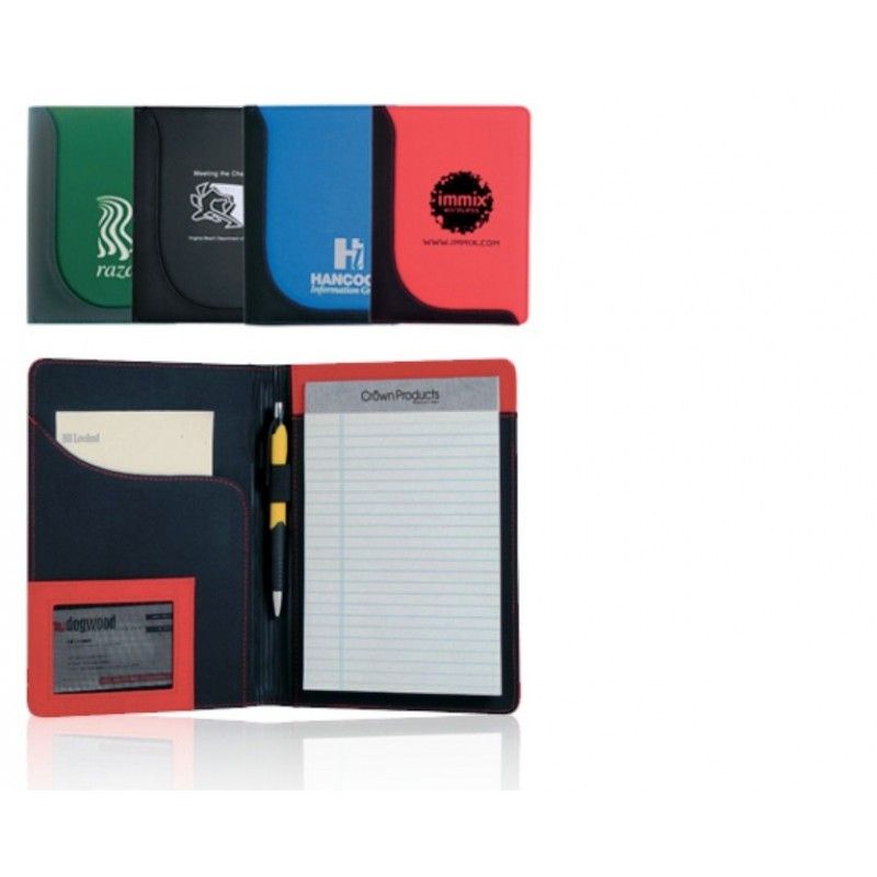 Promotional Imprinted Jr. Executive L-Curve Padfolios CRLCURVE