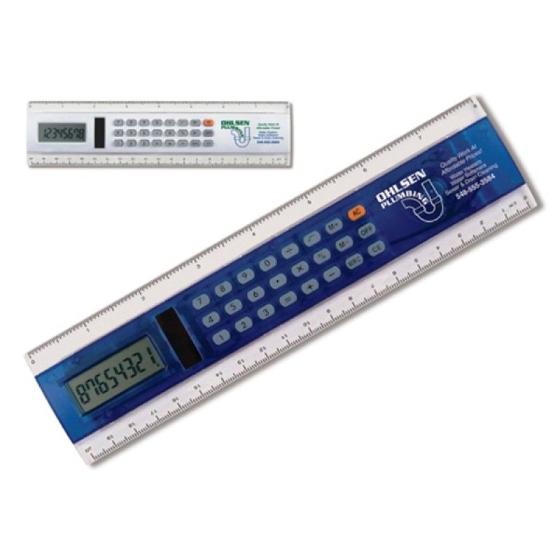 Promotional 8" Calculator Solar Ruler