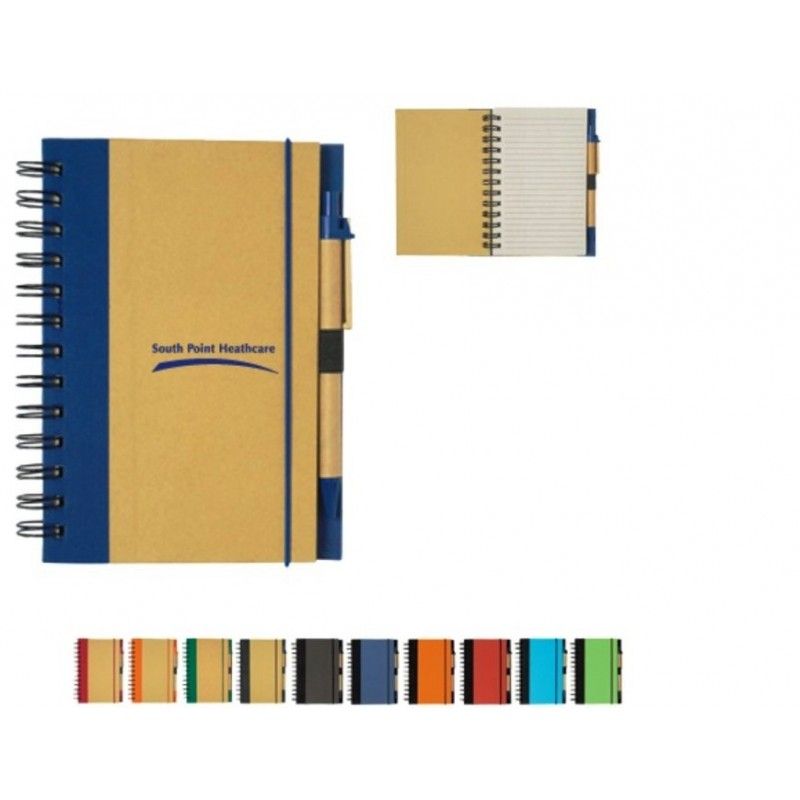 Promotional Eco-Friendly Spiral Notebook & Pen