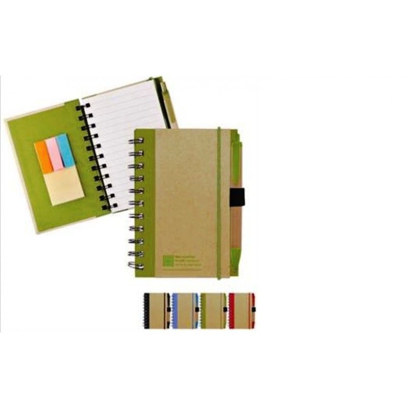 Promotional Eco Journal & Sticky Note Combo