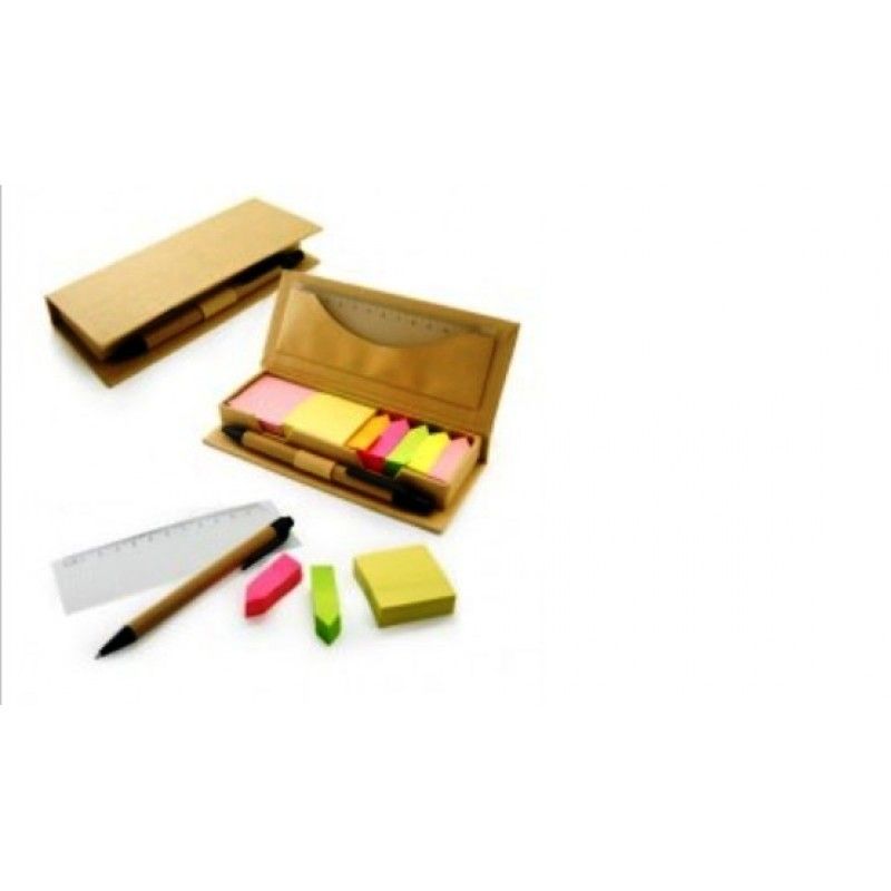 Promotional Eco Friendly Post It Pad With Ruler And Pen