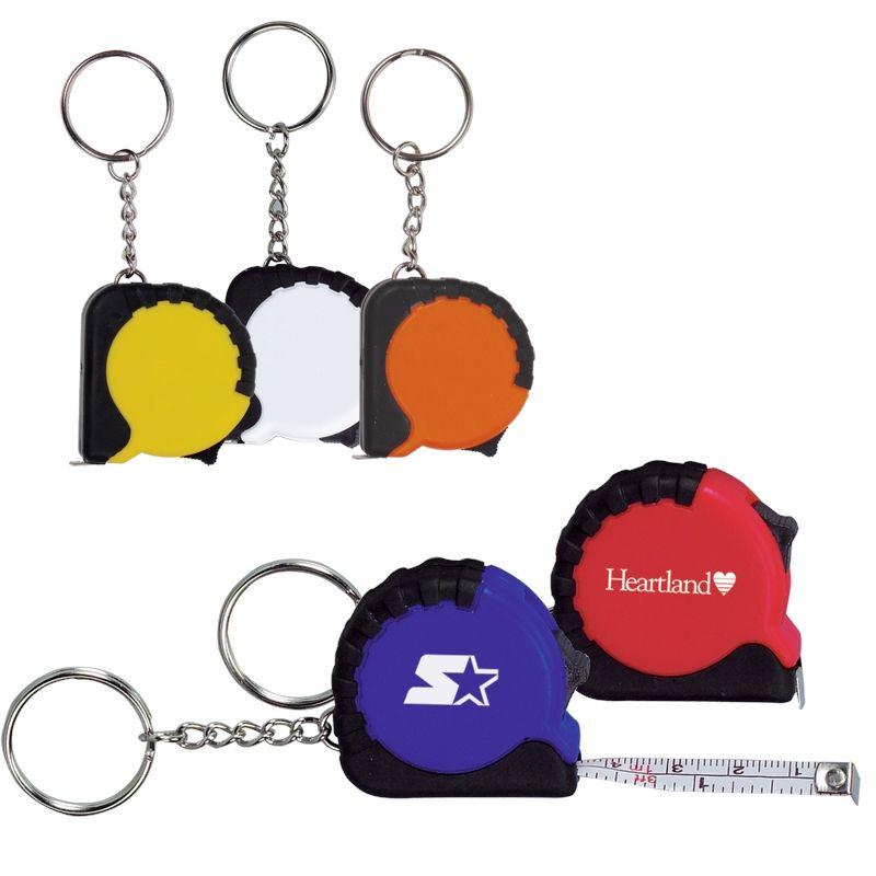 Promotional Mini Grip Tape Measure Keychain