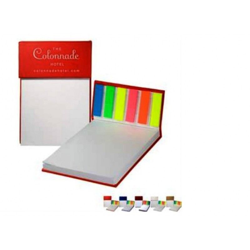 Promotional Hardcover Sticky Flag Jotter Pad