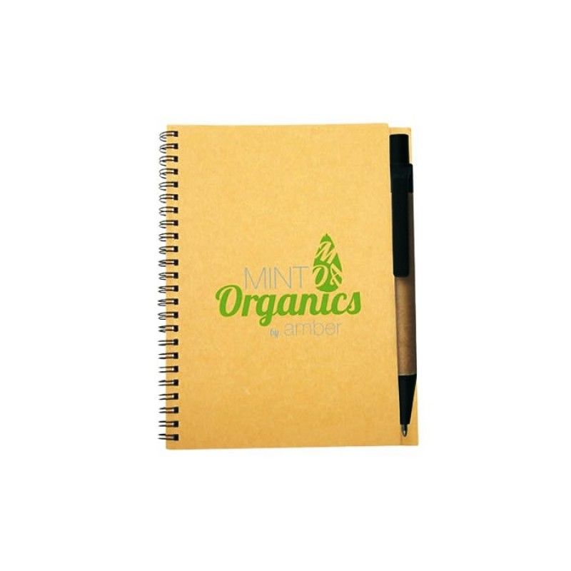 Promotional A7 Recycled Notepad With Pen