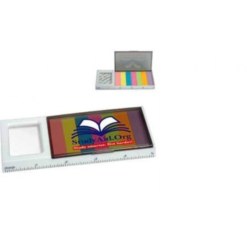 Promotional Sticky Flag Magnifier and Ruler