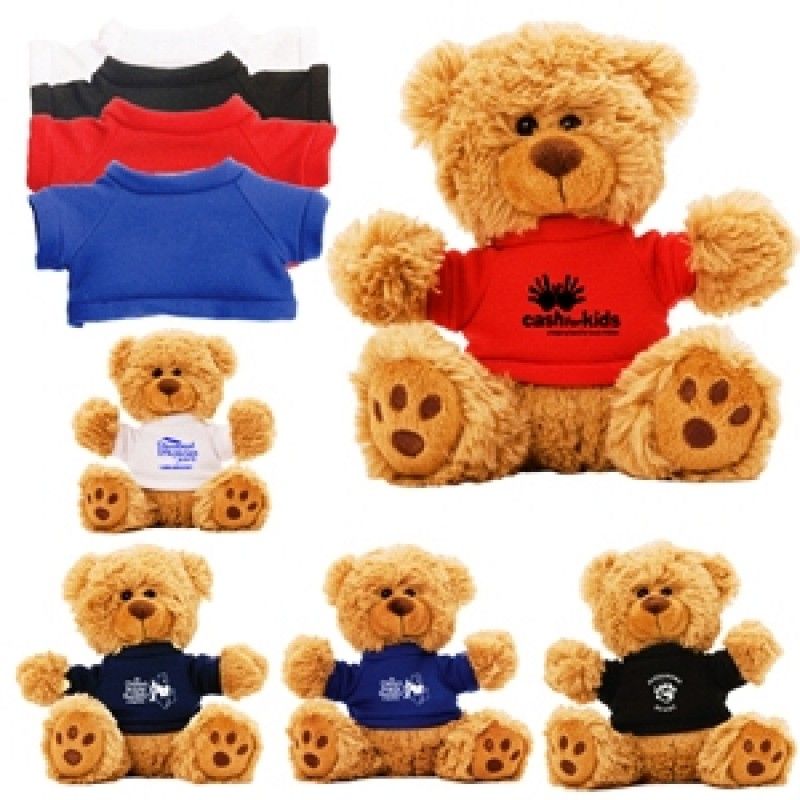 Promotional 6" Plush Teddy Bear W/ T-shirt