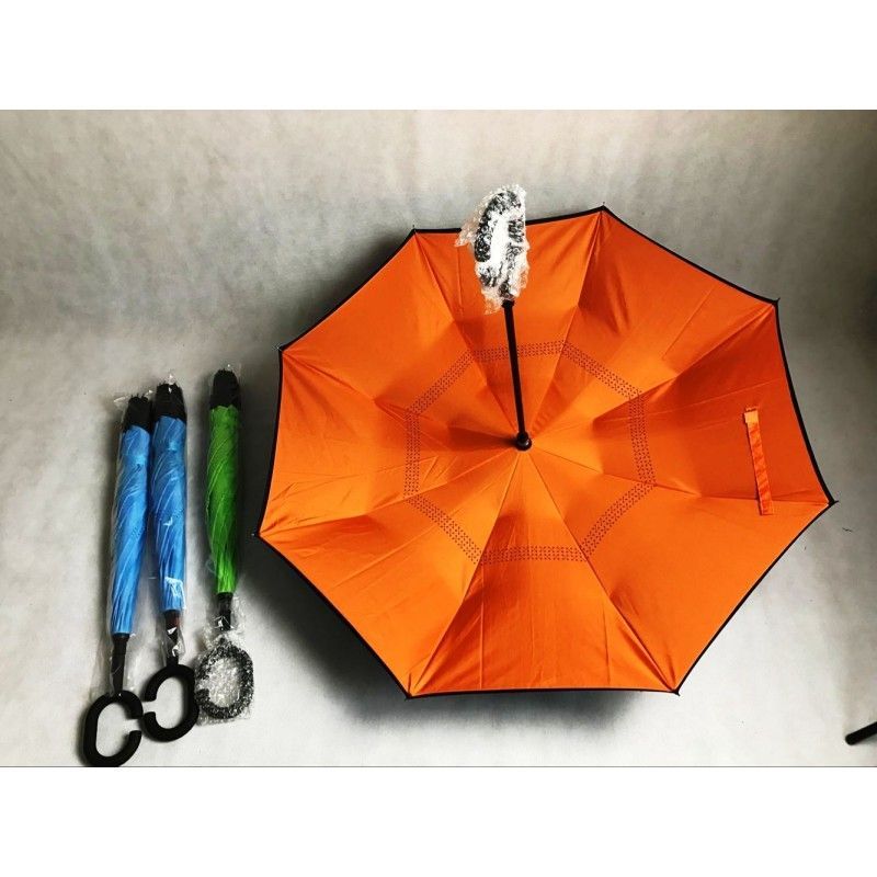 Promotional customized double layer inverted umbrella